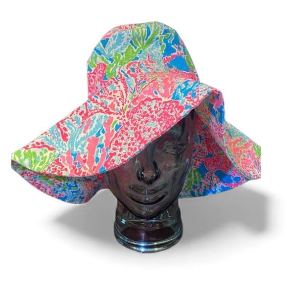Lilly Pulitzer 🆕 “Let’s Go Cha Cha” Sun Glo Bucket Hat SPF 50+ NWOT - Picture 7 of 7